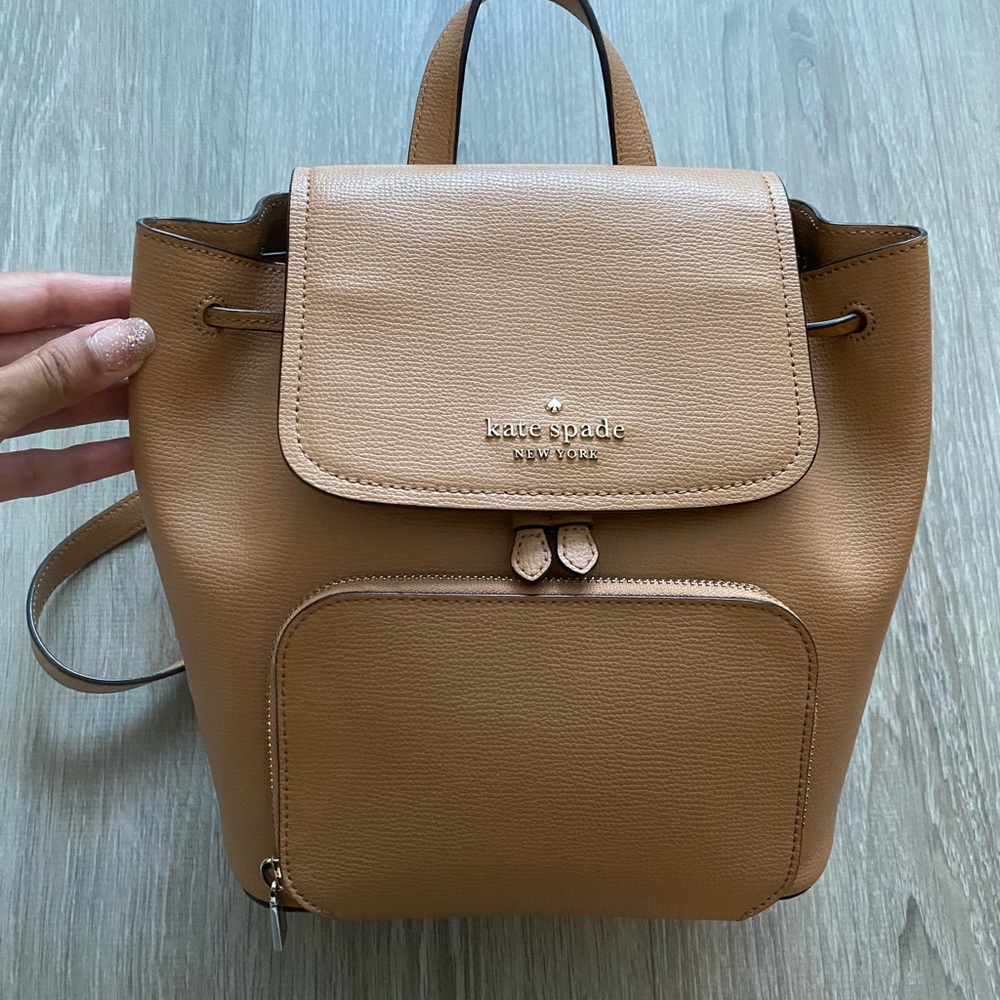 Kate Spade tan backpack